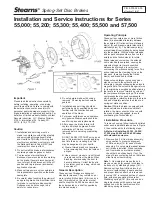 Preview for 1 page of Stearns 55,000 Series Installation And Service Instructions