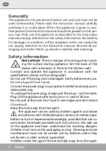 Preview for 12 page of Steba 3 in 1 SG 65 Instructions For Use Manual