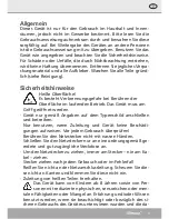 Preview for 3 page of Steba FG 120 Instructions For Use Manual