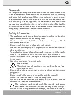 Preview for 13 page of Steba FG 120 Instructions For Use Manual