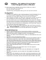 Preview for 3 page of Steba Induktion IK 22 Instructions For Use Manual