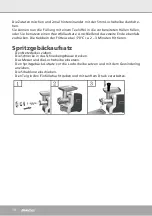 Preview for 10 page of Steba MG 1400 Instructions For Use Manual