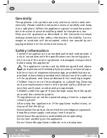 Preview for 10 page of Steba SG 16 Instructions For Use Manual