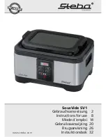 Steba SousVide SV1 Instructions For Use Manual preview