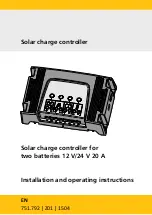 Steca Solarix 2020-x2 Installation And Operating Instructions Manual предпросмотр