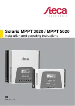 Steca Solarix MPPT 3020 Installation And Operating Instructions Manual предпросмотр