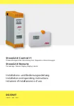 Steca StecaGrid Control I1 Installation And Operating Instructions Manual предпросмотр