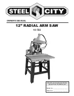 Предварительный просмотр 1 страницы Steel City 10-722 Owner'S Manual