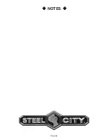 Предварительный просмотр 36 страницы Steel City 10-722 Owner'S Manual