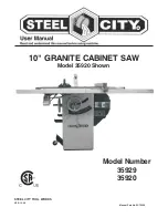 Предварительный просмотр 1 страницы Steel City 35920 User Manual