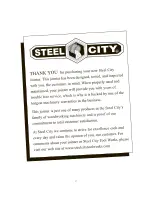 Предварительный просмотр 2 страницы Steel City 40610GS User Manual