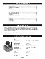 Предварительный просмотр 3 страницы Steel City 60-410 Owner'S Manual