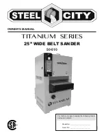 Предварительный просмотр 1 страницы Steel City TITANIUM 50-510 Owner'S Manual