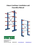 Steel King I-Beam Cantilever Assembly Manual preview
