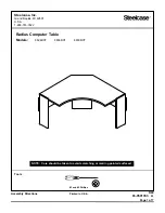 Preview for 1 page of Steelcase 8824RCT Manual