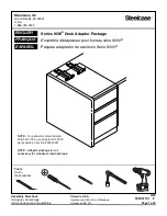 Steelcase 9000 Desk Adaptor Package Assembly Directions preview