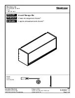 Предварительный просмотр 1 страницы Steelcase Avenir Storage Bin Assembly Directions