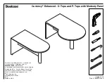 Предварительный просмотр 1 страницы Steelcase Currency Enhanced D-Top with Modesty Panel Assembly Instructions