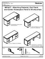 Предварительный просмотр 1 страницы Steelcase DOUBLE PEDESTAL DESK Assembly Directions