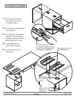 Предварительный просмотр 6 страницы Steelcase DOUBLE PEDESTAL DESK Assembly Directions