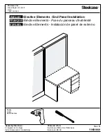 Preview for 1 page of Steelcase Elective Elements End Panel Assembly Directions