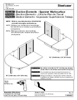 Preview for 1 page of Steelcase Elective Elements Spanner Worksurface Quick Start Manual