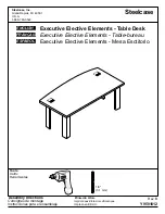 Preview for 1 page of Steelcase Executive Elective Elements Table Desk Assembly Directions