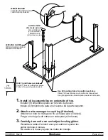 Preview for 2 page of Steelcase Executive Elective Elements Table Desk Assembly Directions