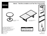 Preview for 1 page of Steelcase Garland Round Table Top with a
Disk Base Installation