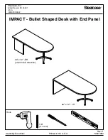 Preview for 1 page of Steelcase IMPACT Bullet Desk Assembly Directions