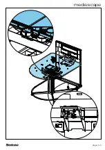 Предварительный просмотр 22 страницы Steelcase media:scape mobile Assembly Directions