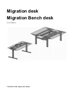 Steelcase Migration Bench desk User Manual предпросмотр