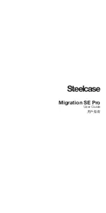 Предварительный просмотр 1 страницы Steelcase Migration SE Pro User Manual