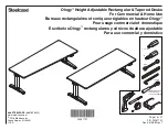 Steelcase Ology Height Adjustable Rectangular & Tapered Desks Manual preview