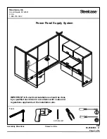 Steelcase Power Panel Supply System Assembly Instructions Manual предпросмотр