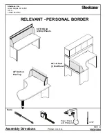 Steelcase RELEVANT PERSONAL BORDER 64" RH Unit End Panel Assembly Directions preview