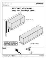 Предварительный просмотр 1 страницы Steelcase RELEVANT Assembly Directions