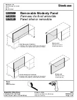 Steelcase Removable Modesty Panel Assembly Directions предпросмотр