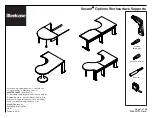 Preview for 1 page of Steelcase Secant Options Worksurface Supports Manual