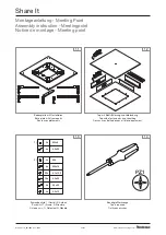 Предварительный просмотр 52 страницы Steelcase Share It Screen Mount Assembly Instruction Manual