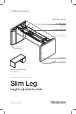 Preview for 1 page of Steelcase Slim Leg Troubleshooting Manual