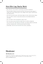 Предварительный просмотр 12 страницы Steelcase Slim Leg Troubleshooting Manual