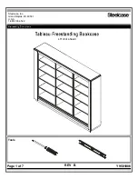 Предварительный просмотр 1 страницы Steelcase Tableau-Freestanding Bookcase LH Assembly Directions