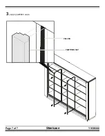 Предварительный просмотр 7 страницы Steelcase Tableau-Freestanding Bookcase LH Assembly Directions