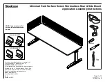 Preview for 1 page of Steelcase Universal Hard Surface Screen Application Assembly Instructions