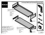 Preview for 1 page of Steelcase Universal Shelf Assembly Instructions