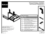 Steelcase Universal Storage Manual preview