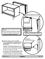 Предварительный просмотр 3 страницы Steelcase Wood Selections Overhead Storage UNIT WITH DOORS Assembly Directions