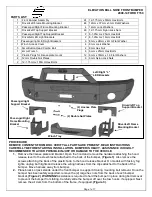 Steelcraft Elevation Bull Nose Front Bumper Installation Instructions Manual предпросмотр