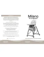 Steelcraft Milano Hi-Lo Highchair Instruction Manual preview